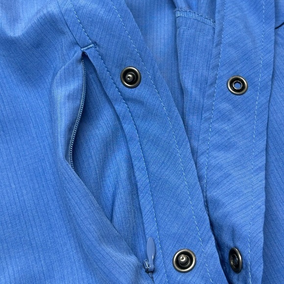 Exofficio Fishing Shirt Men’s  Blue Vented Quick Dry Size XL - Picture 7 of 9